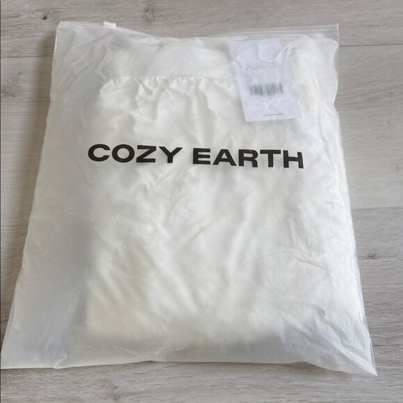 Cozy Earth Women's Bamboo Stretch-Knit PJ Pant Tall Ivory Medium New With Tags - Picture 4 of 6